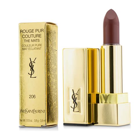 grenat ysl 206|Yves Saint Laurent Rouge PUR Couture The Mats 206 Grenat.